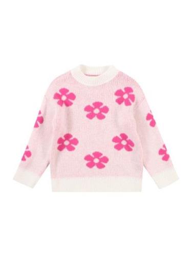 KIDS ONLY Pullover 'KMGNAJA'  pink / lyserød / hvid