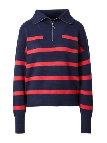 VERO MODA Pullover 'VMSaba'  navy / rød