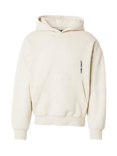 JACK & JONES Sweatshirt 'JCOAUTHENTIC'  creme / orange / sort