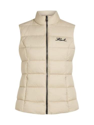 Karl Lagerfeld Vest  beige / sort