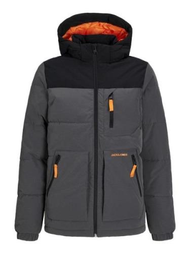 Jack & Jones Junior Vinterjakke  grå / orange / sort