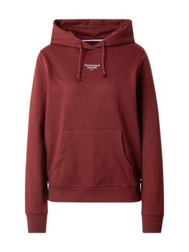 Tommy Jeans Sweatshirt 'ESSENTIAL'  bordeaux / hvid