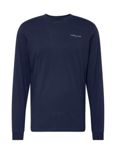 Tommy Jeans Bluser & t-shirts 'LINEAR'  marin / hvid