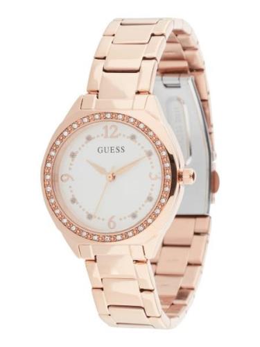 GUESS Analogt ur  rosa guld / transparent / hvid