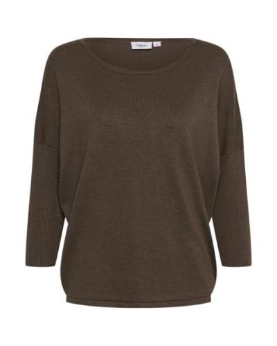 SAINT TROPEZ Pullover 'A2561 Mila'  brun-meleret