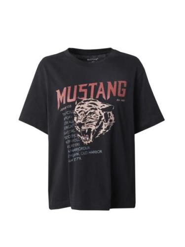 MUSTANG Shirts 'FLORIS'  beige / lyseblå / kirsebærsrød / sort