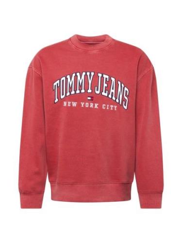 Tommy Jeans Sweatshirt 'VARSITY'  navy / rød / hvid