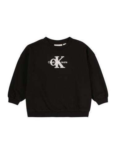 Calvin Klein Jeans Sweatshirt  sort / uldhvid