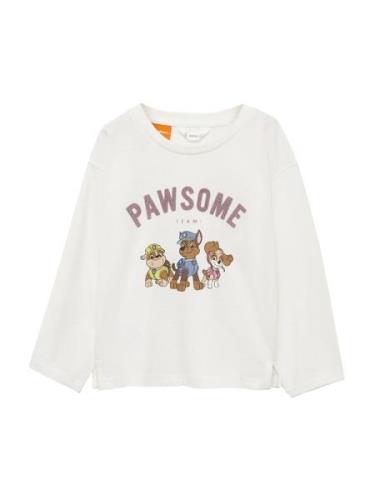 MANGO KIDS Bluser & t-shirts 'PAWSOME'  ecru / opal / brun / lysviolet