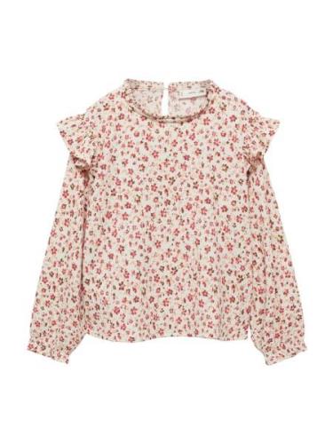 MANGO KIDS Bluser & t-shirts 'ESPE'  ecru / mørkebrun / orange / rubin...