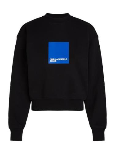 KARL LAGERFELD JEANS Sweatshirt  blå / sort / hvid