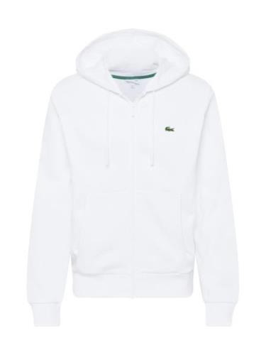 LACOSTE Sweatjakke  grøn / rød / sort / hvid