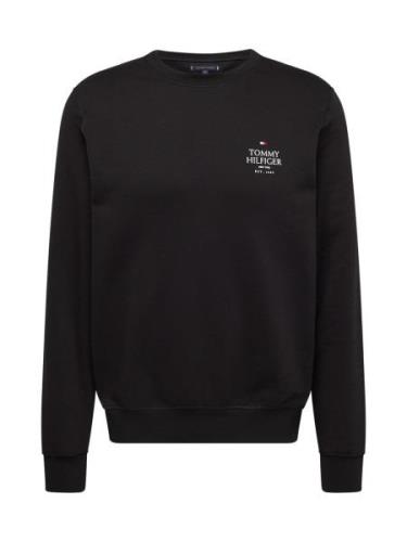 TOMMY HILFIGER Sweatshirt  sort / hvid