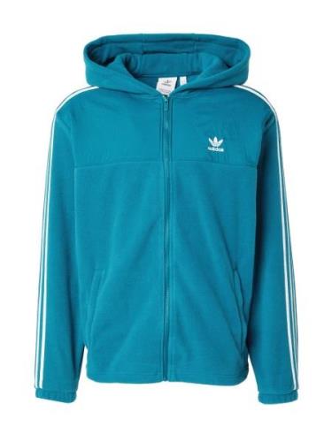 ADIDAS ORIGINALS Sweatjakke 'Adicolor'  azur / hvid