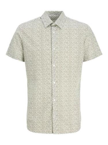 JACK & JONES Skjorte  khaki / hvid