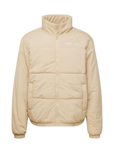 Tommy Jeans Overgangsjakke 'ESSENTIAL'  beige / navy / rød / hvid