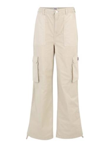 Tommy Jeans Cargobukser 'CLAIRE'  beige / marin / rød / hvid