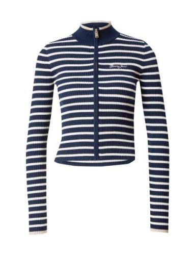 Tommy Jeans Cardigan  navy / guld / hvid