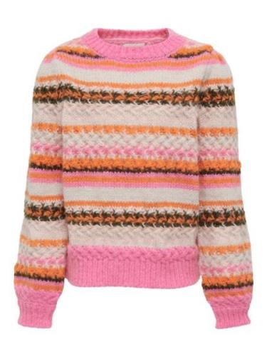 KIDS ONLY Pullover 'Mabel'  creme / orange / pink / sort