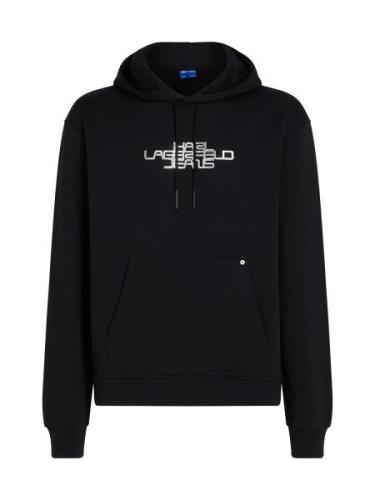 KARL LAGERFELD JEANS Sweatshirt ' Foil'  sort / hvid