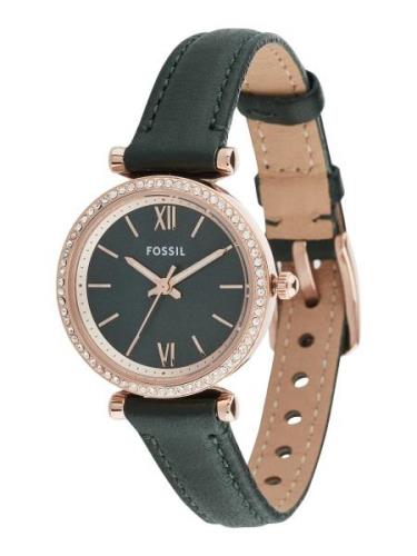 FOSSIL Analogt ur 'CARLIE'  rosa guld / grøn