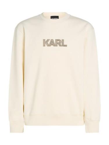 Karl Lagerfeld Sweatshirt 'Art Deco'  beige