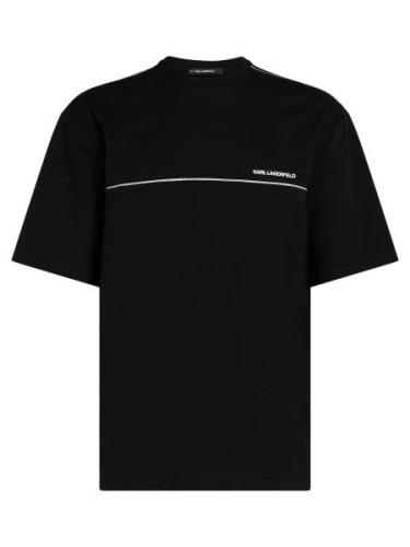 Karl Lagerfeld Bluser & t-shirts 'Pipe'  sort