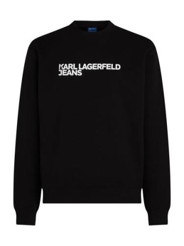 KARL LAGERFELD JEANS Sweatshirt  sort / hvid