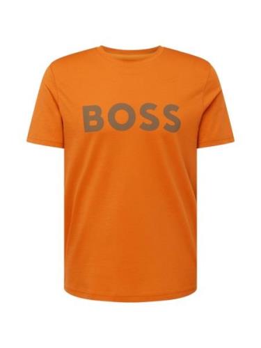 BOSS Bluser & t-shirts 'Thinking 1'  mudderfarvet / orange