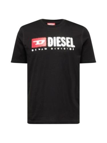 DIESEL Bluser & t-shirts 'ADJUST-K14'  rød / sort / hvid