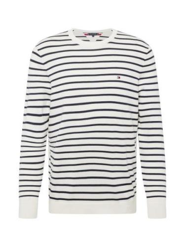 TOMMY HILFIGER Pullover 'ESSENTIAL'  marin / hvid