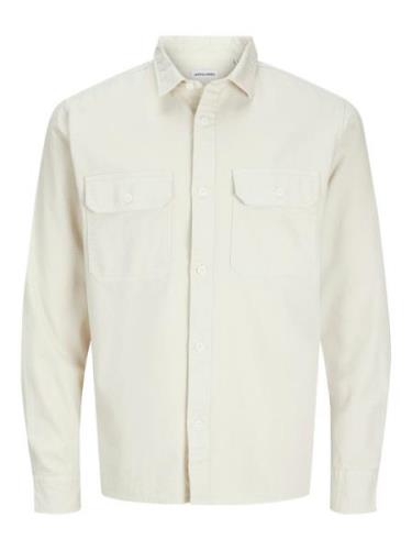 JACK & JONES Skjorte 'JJETRAVIS'  beige