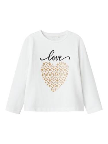 NAME IT Bluser & t-shirts 'NMFRSTAR'  guld / sort / hvid