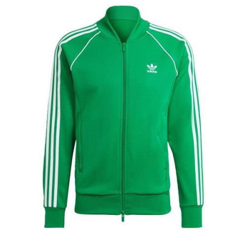 ADIDAS ORIGINALS Sweatjakke 'Adicolor Classics Sst'  grøn / hvid