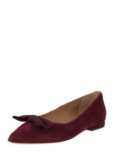 Lauren Ralph Lauren Ballerinasko 'LONDYN BOW'  bordeaux