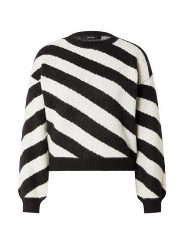 VERO MODA Pullover  sort / naturhvid