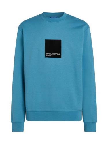 KARL LAGERFELD JEANS Sweatshirt  turkis / sort