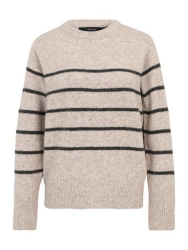 VERO MODA Pullover 'VMFLAWLESS'  beige-meleret / sort