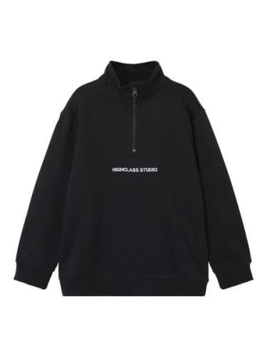 NAME IT Sweatshirt  sort / hvid