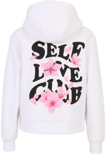 Miss Tee Sweatshirt 'Self Love Club'  pink / sort / hvid