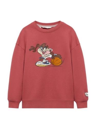 MANGO KIDS Sweatshirt 'TAZLT'  brun / melon / sort / hvid