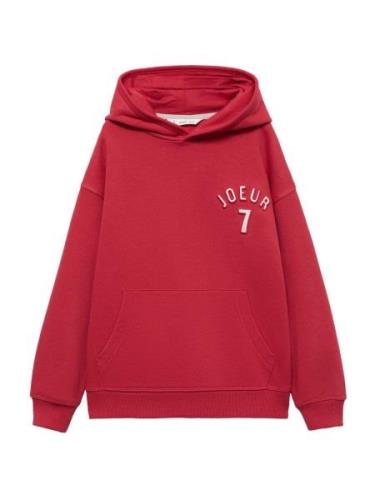 MANGO KIDS Sweatshirt 'BERCY'  rød / hvid