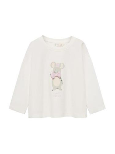 MANGO KIDS Bluser & t-shirts 'RATON'  ecru / lysegrå / pink