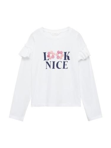 MANGO KIDS Bluser & t-shirts 'NICE'  marin / pink / lyserød / offwhite