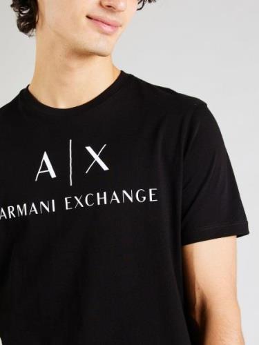 ARMANI EXCHANGE Bluser & t-shirts '8NZTCJ'  sort / hvid