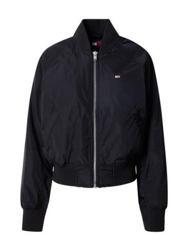 Tommy Jeans Overgangsjakke 'ESSENTIAL'  sort