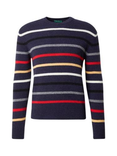 UNITED COLORS OF BENETTON Pullover  marin / rød / sort / hvid