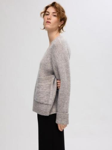 SELECTED FEMME Oversized cardigan  grå