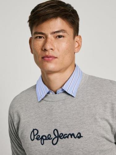 Pepe Jeans Sweatshirt 'New Joe'  natblå / grå-meleret