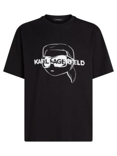 Karl Lagerfeld Bluser & t-shirts  sort / hvid